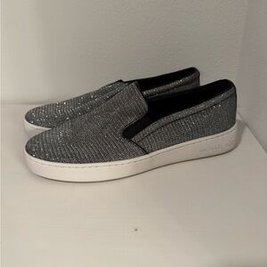Michael Kors Women's Glittering Silver Loafers